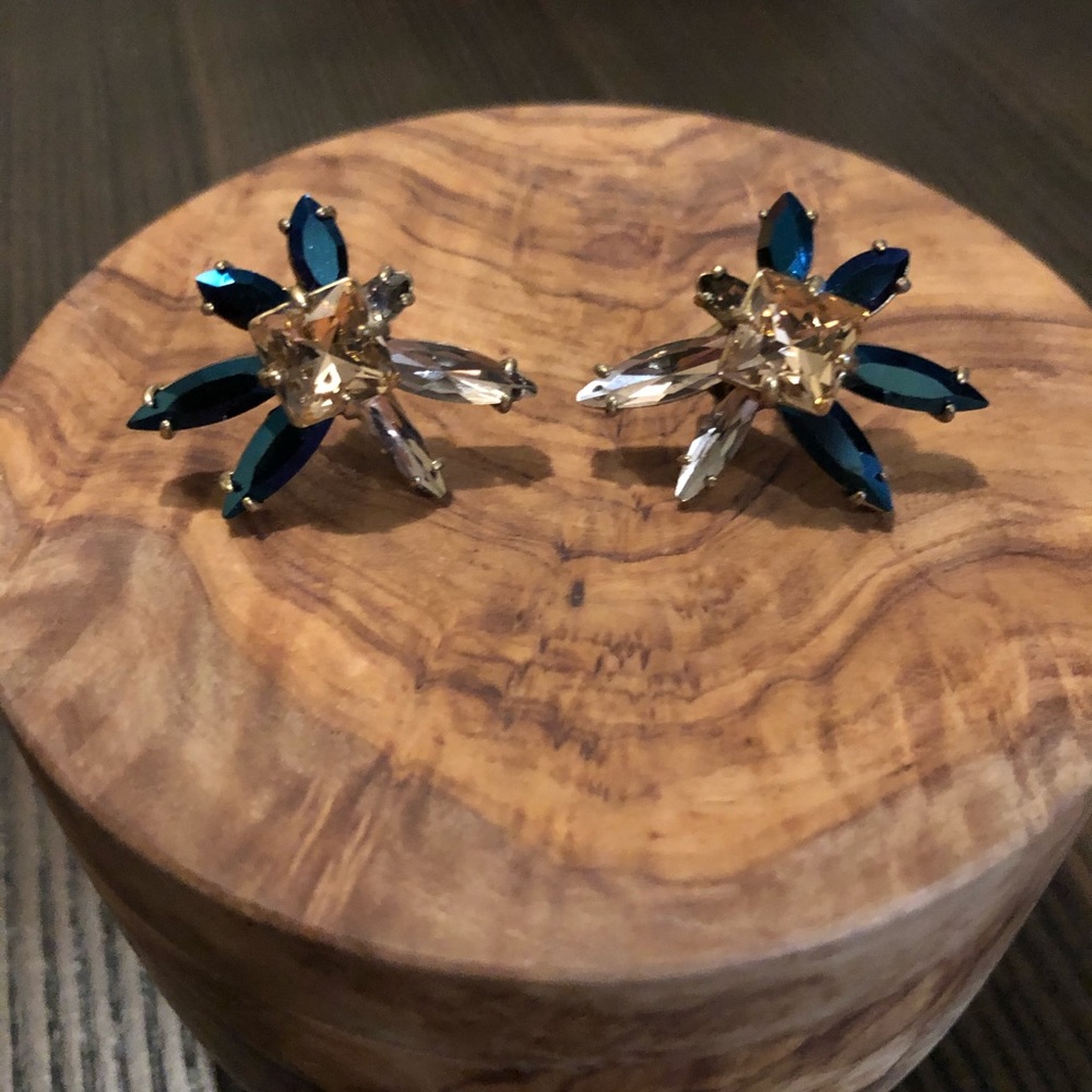 J. Crew Rhinestone Stud Earrings - image 1